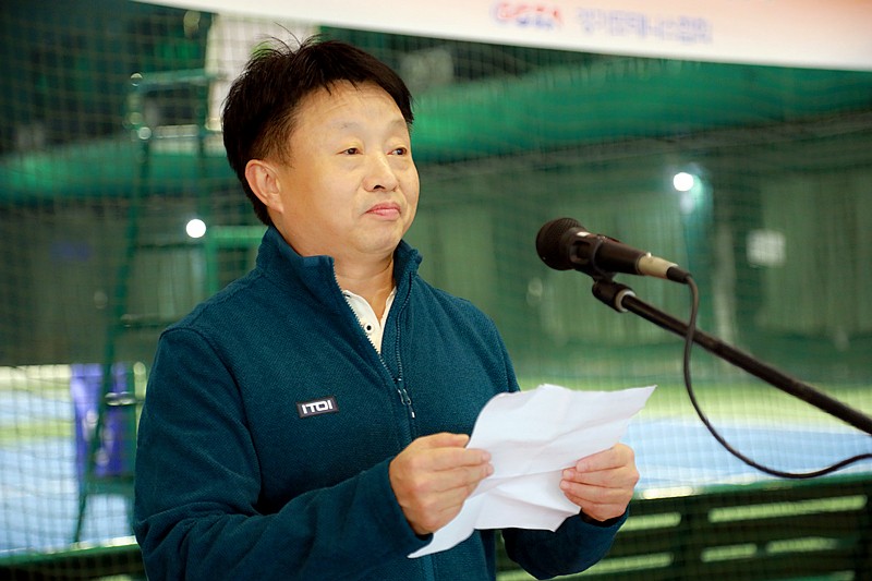 2018中韩人民体育网球互换赛开拍 熊良虎致辞